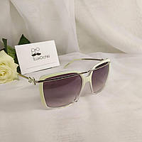 Жіночі елегантні непересічені сонцезахисні окуляри бренда Langtemang у білій оправі