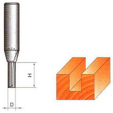 Фреза ГЛОБУС пазів пряма. Серія 1101. D2,5 h6 d8