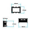 Високоточний цифровий автомобільний ВОЛЬТМЕТР 12 - 24 В (4-х розрядний, до 100 В, 40 x 23 мм), фото 6
