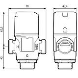 Клапан 3/4" Afriso ATM331 20-43°C, Rp 3/4", DN20 на теплу підлогу термостатичний змішувальний термосмесітельний, фото 7