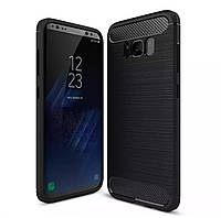 Резиновый чехол для Samsung Galaxy S8 Plus Carbon Fiber