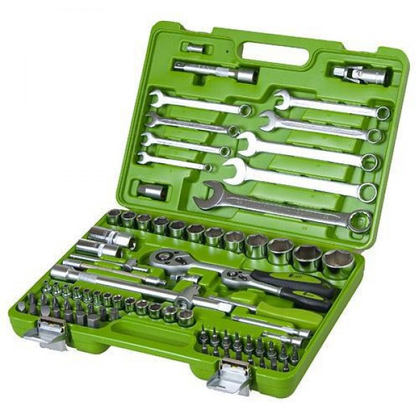 Універсальний набір інструментів 1/4" та 1/2".82 предметів (НГ-4082П), фото 1