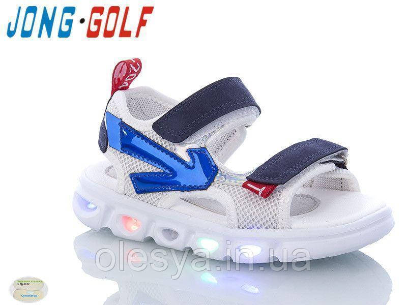 Дитячі сандалії з миготливою підошвою для хлопчиків Jong Golf розміри 24-29, 31