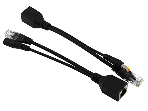 2x Сплітер PoE для CCTV камер Ethernet 5.5x2.1, фото 1
