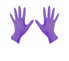 Рукавички нітрилові 100 ШТ неопудрені фіолетові м