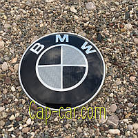 3D-наклейки для дисків з емблемою BMW (БМВ) carbon 65 мм. Ціна вказана за комплект наклейок із 4 штук.