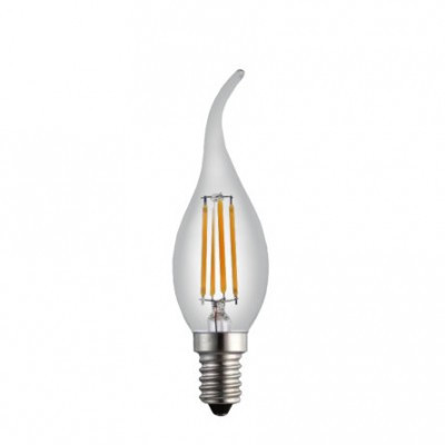LED лампа філамент VELMAX V Filament C37t 6W E14 4100K 630Lm