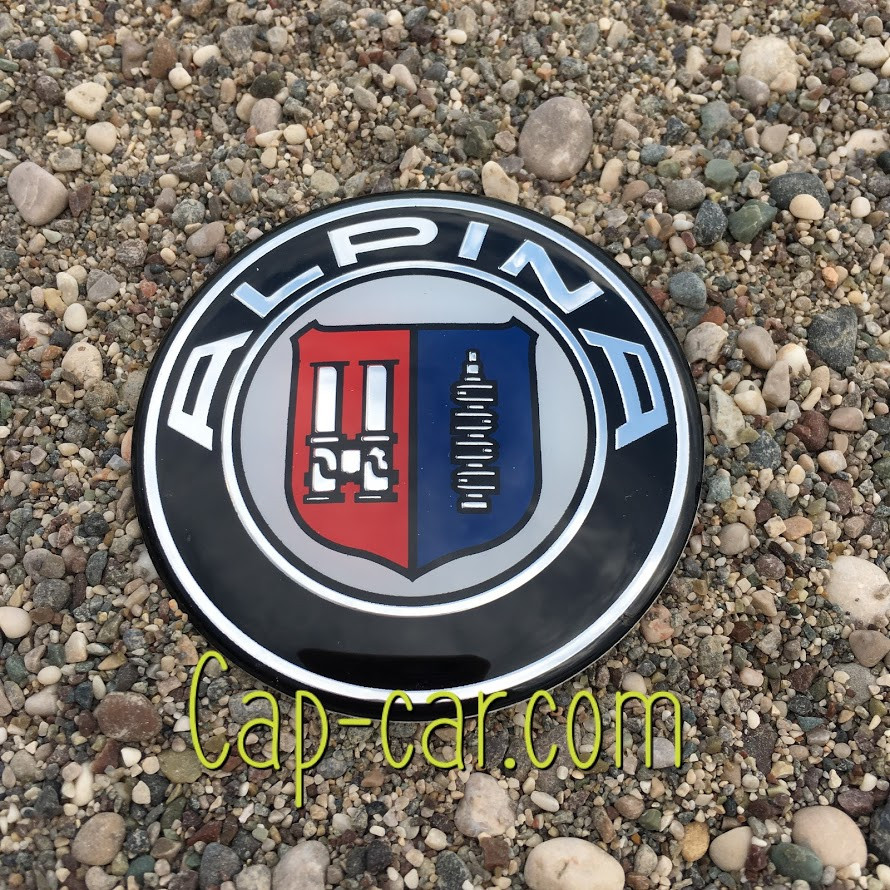 3D наклейка для дисків BMW Alpina 65мм. Ціна вказана за комплект наклейок з 4-х штук.