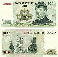 Чили 1000 песо 2009 UNC (P154)