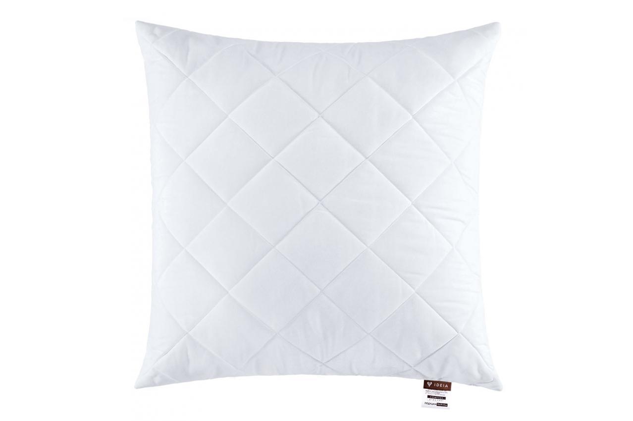 Подушка холлофайбер 70x70 напівм’яка з чохлом на блискавці Nordic Comfort Standard+ IDEIA