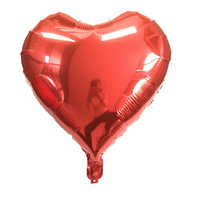 Куля-серце фольгована Червоне  13 см (5 дюймів)