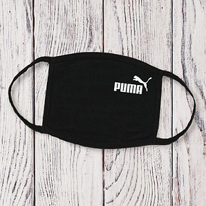 Трикотажна Багаторазова маска з принтом Puma Пума жіноча, чоловіча, підліткова бавовняна Маска зі зручними лямками
