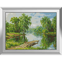 Картина-мозаика Березы на реке Dream Art 31415 (56 x 77 см)