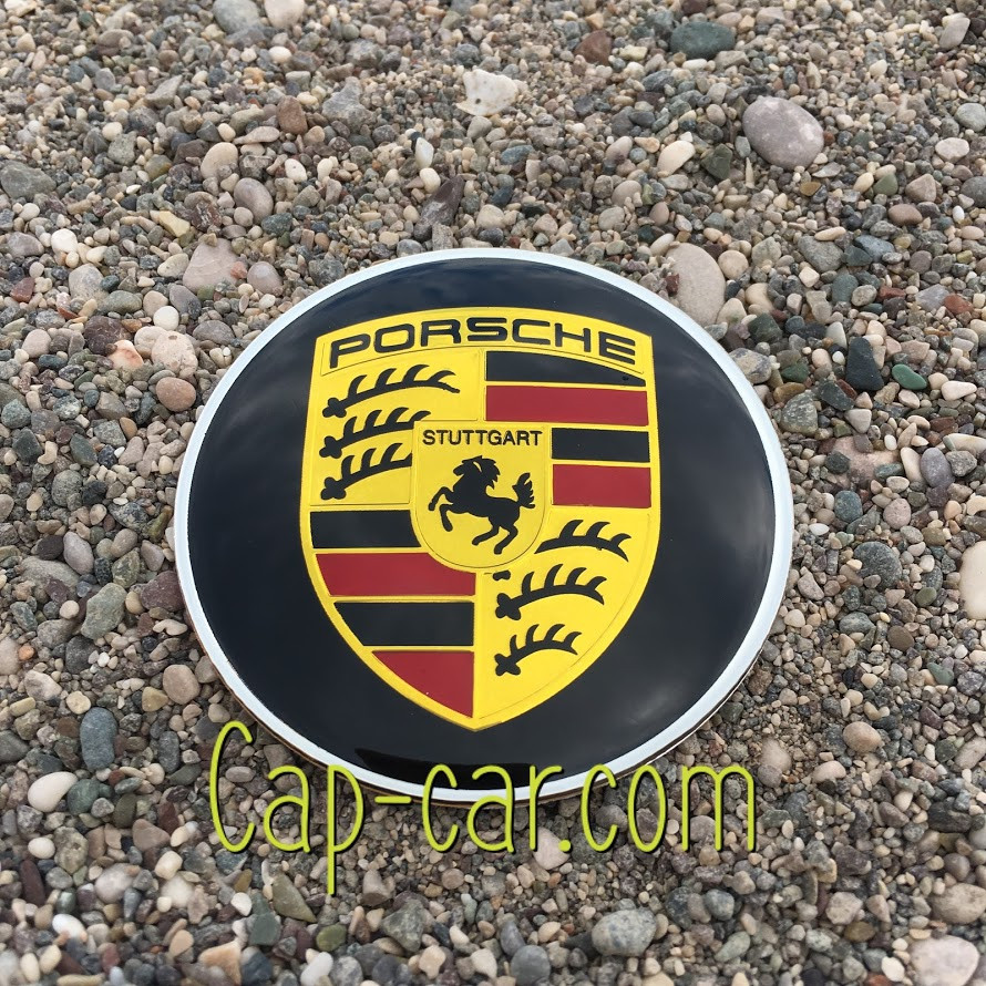 3D-наклейки для дисків з емблемою Porsche (Порше) 65 мм. Ціна вказана за комплект наклейок із 4 штук.