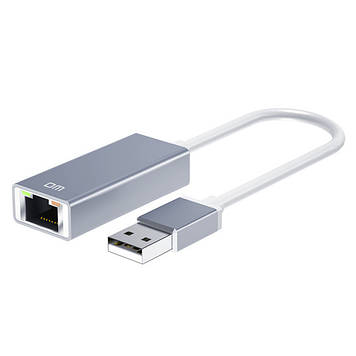 Ethernet Adapter USB2.0 DM CHB018 LAN Metal USB-A 30cm