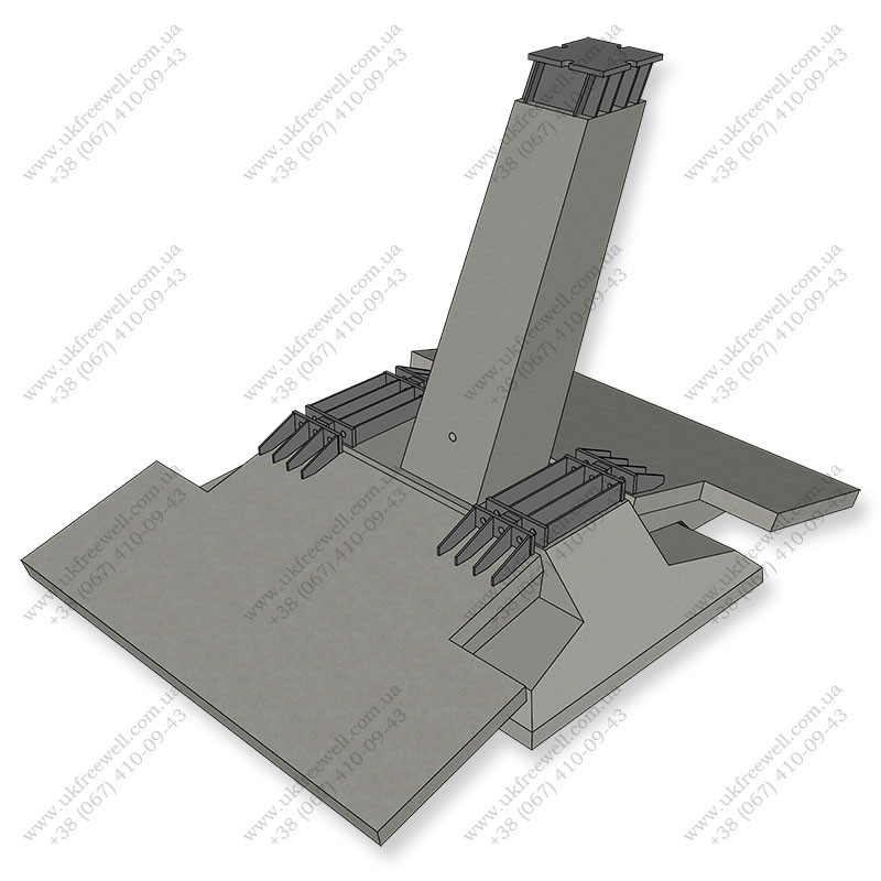 Фундаменти під опори ліній електропередачі ФС2-А-250