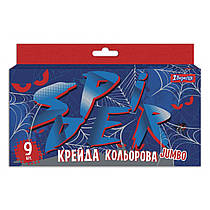 Крейда кольорова 1Вересня Spider JUMBO 9 шт 400410