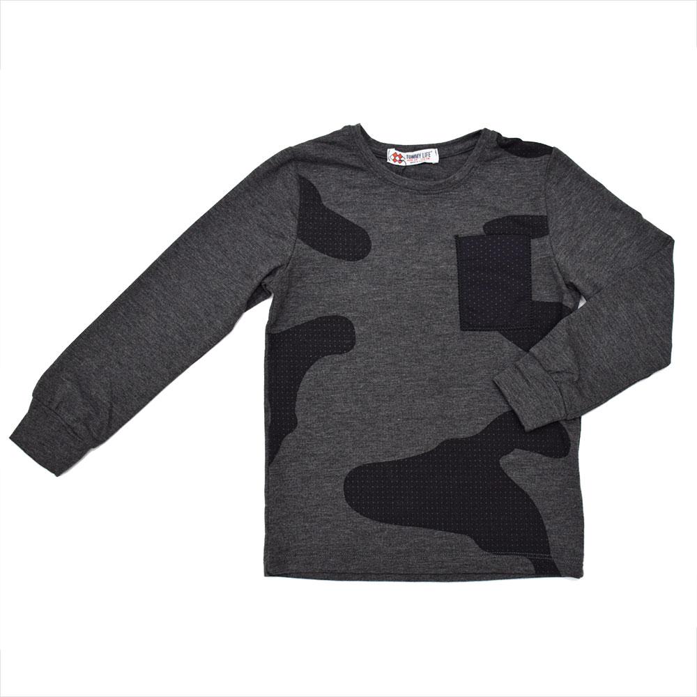 Батник Tommy life 140 сірий 10331-G