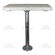 SF комплект стіл прямокутний 40х70см, опора столу-пластик, підстава алюміній 1690207