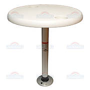SF комплект стіл круглий, діаметр 68см підставу алюміній з замком