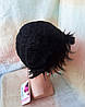 Перука короткий пишний з термоволосся чорнийTR MADREN-1, фото 8