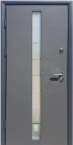 Вхідні металеві двері Стіларт SteelArt КОТЕДЖ 950 Графіт + СКЛО КALE - фото 1 - id-p1125862530