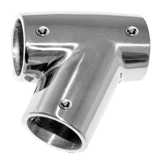 Деталь для леера, з'єднувач 60 градусів 25мм ZK0235A