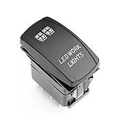 Перемикач ROCKET 7P ON-OFF-ON синій LED 11 YuJ