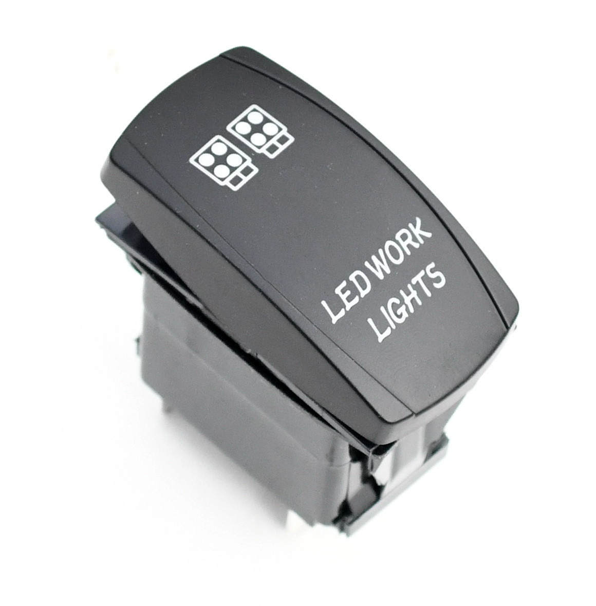 Перемикач ROCKET 5P ON-OFF синій LED 10 YuJ