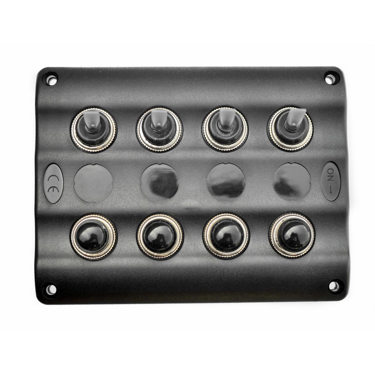 Панель на 4 перемикача автомат 82х107мм RYE HF60-044PN