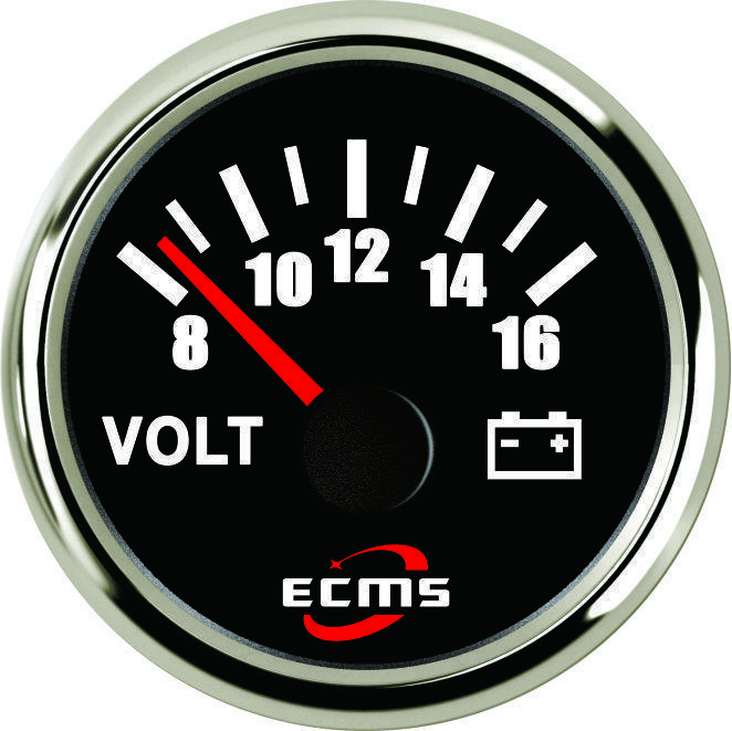 Вольтметр ECMS PMV2-BS-8-16 (чорний)