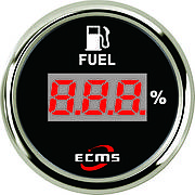 Цифровий датчик палива ECMS CEF2-BS-240-33 52мм чорний 801-00038 СЕРІЯ ЕКОНОМ