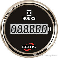 Лічильник мотогодин ECMS CLH2-BS-HS 52мм чорний 801-00056 СЕРІЯ ЕКОНОМ