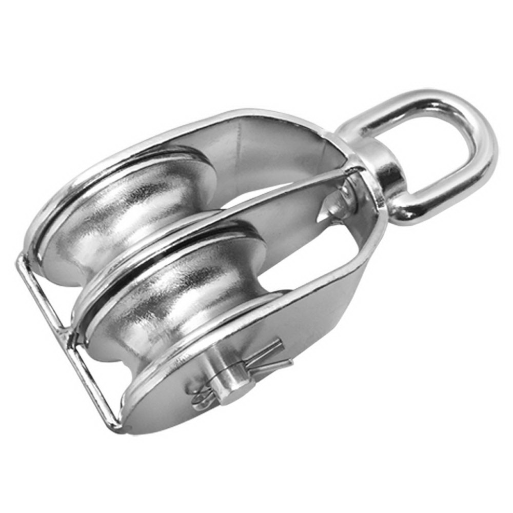 Подвійний роликовий блок 50mm з вертлюгом ZEL 43