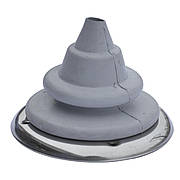 Втулка для проводки троса з мет, манжетою, сіра