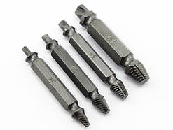 Набір екстракторів 4шт для вилучення уламків гвинтів