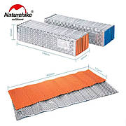 Спальний матрац складаний Nature Hike Egg 185x56x1,7см, помаранчевий,