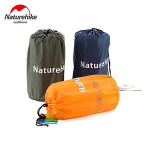 Широкий надувний килимок з подушкою Nature Hike 185х60х2,5см, вага 1 кг, оранж, фото 3