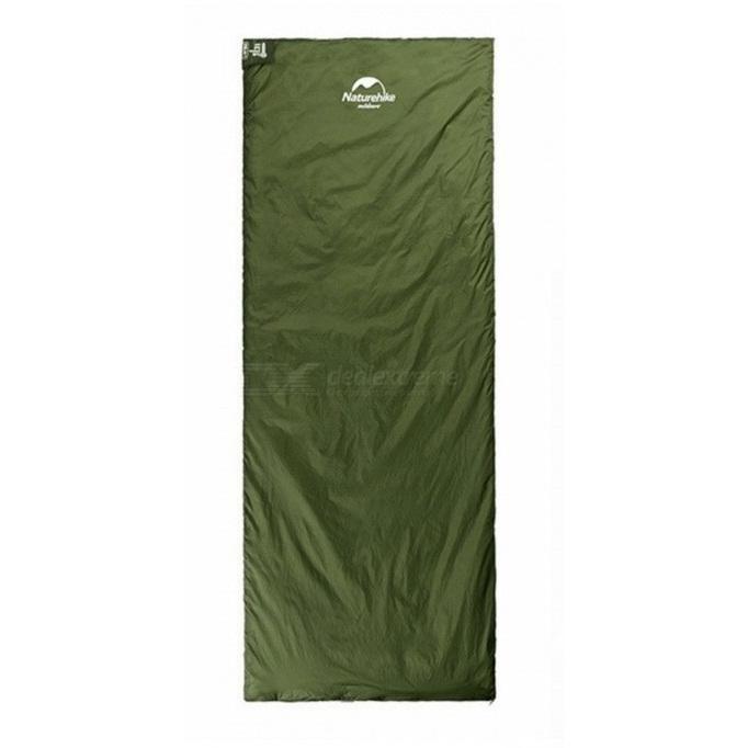 Спальний мішок Nature Hike MINI ULTRA LIGHT збільшений розмір 205х85см, вага 1 кг, 8-15 ℃ зелений