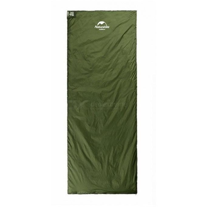 Спальный мешок Nature Hike MINI ULTRA LIGHT увеличенный размер 205х85см, вес 1кг, 8-15 зеленый - фото 1 - id-p1154119148