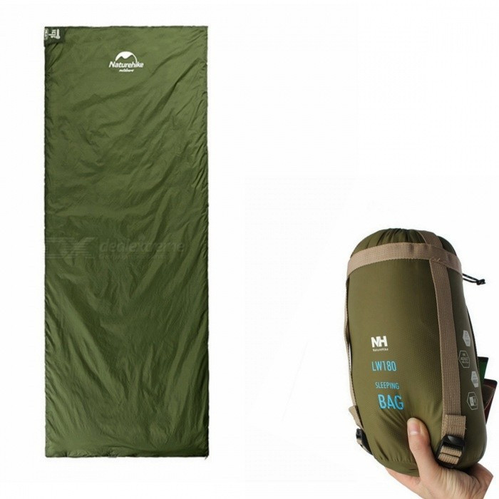 Спальный мешок Nature Hike MINI ULTRA LIGHT увеличенный размер 205х85см, вес 1кг, 8-15 зеленый - фото 2 - id-p1154119148