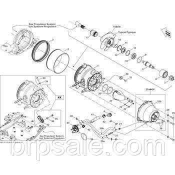 Імпелер в збірці Sea-Doo BRP IMPELLER ASSY