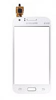 Сенсор (тачскрин) для Samsung J110H, DS Galaxy J1 Ace белый Оригинал (Тестирован)
