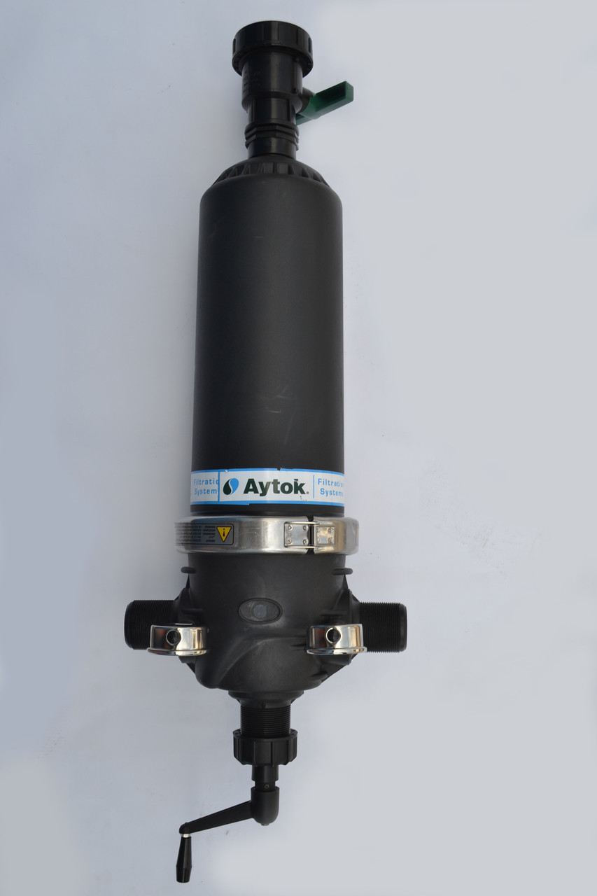 Фільтр сітчастий напівавтомат довгий з ручною вакуумної промиванням 3" 100 мкм Aytok