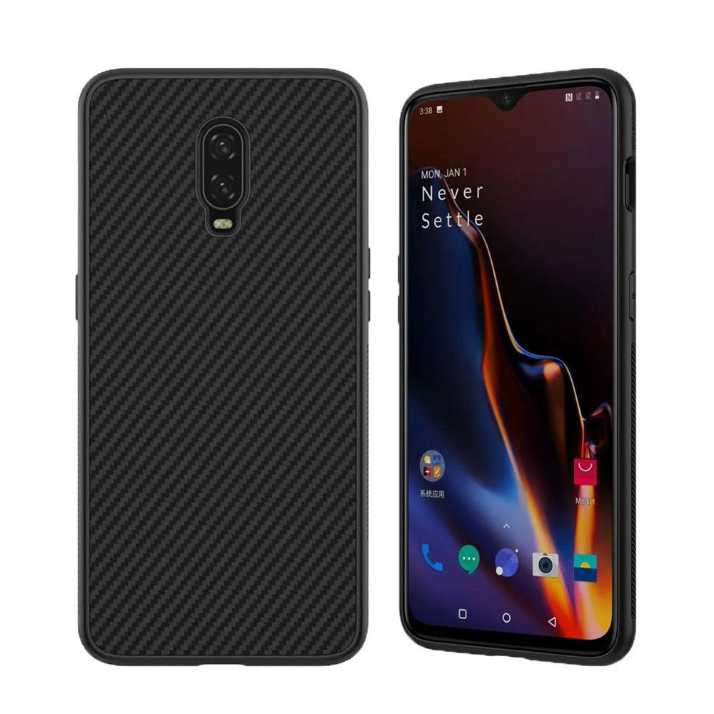 Nillkin OnePlus 6T Synthetic fiber Black Магнітний Чохол Накладка Бампер, фото 1