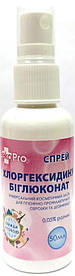 Антисептик санітайзер засіб для рук Leko Pro 50 мл хлоргексидину біглюконат розчин 0,05%