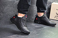 Мужские кожаные черные кроссовки в стиле Reebok!!!