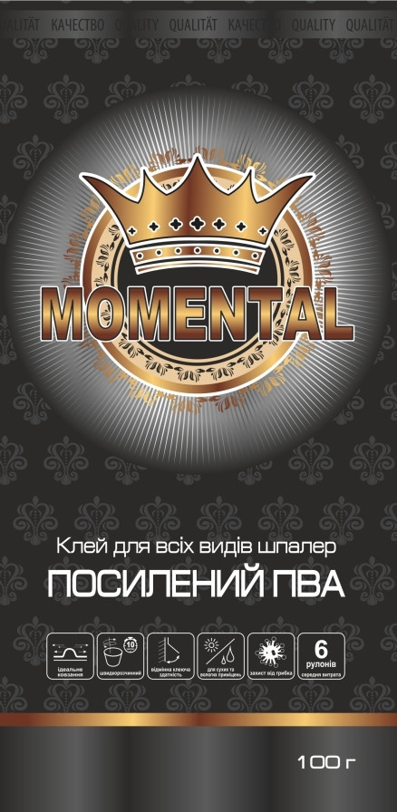 Клей для шпалер BLACK "Моментал" (100 гр.) (40 шт.)