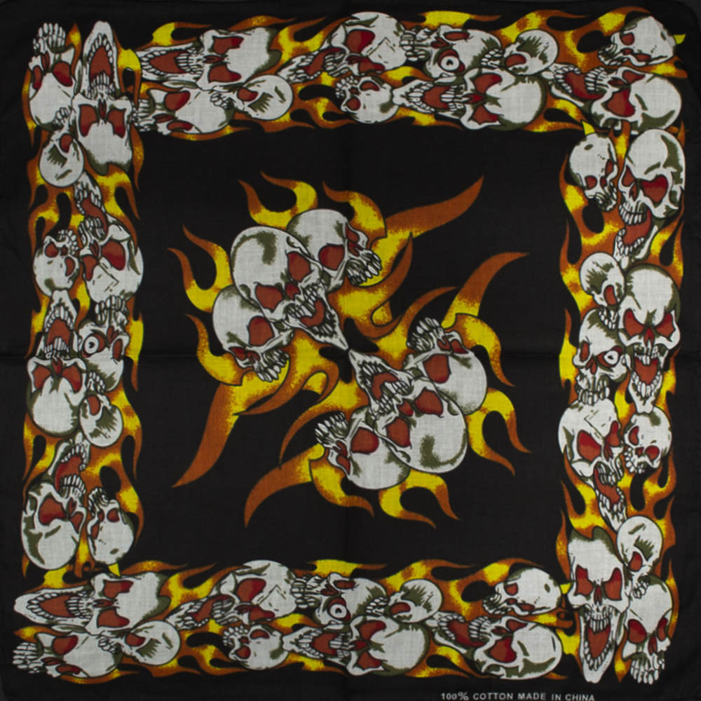 Бандана BAN-182 Skulls on Fire