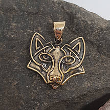 Лисичка, Лисиця, Лис, кулон амулет у слов'яно-скандинавському стилі, фото 2